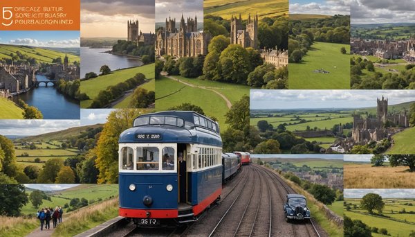 How can you plan a literary-themed trip across the UK?